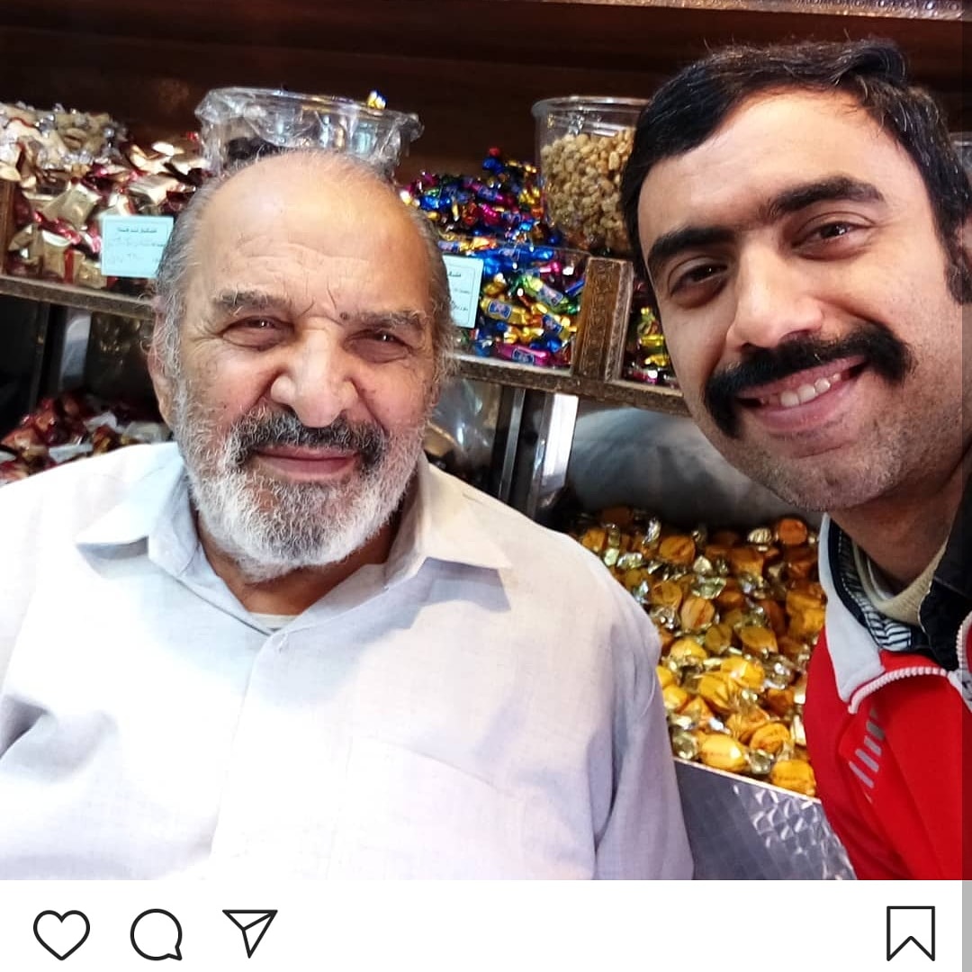 حاج محمدهادی مصدقی در کنار آقای برهانی